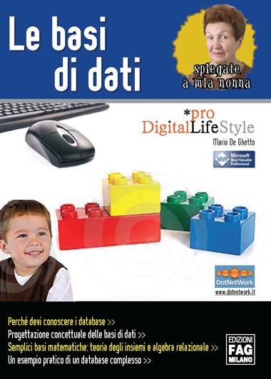 Copertina di Le basi di dati spiegate a mia nonna di Mario De Ghetto
