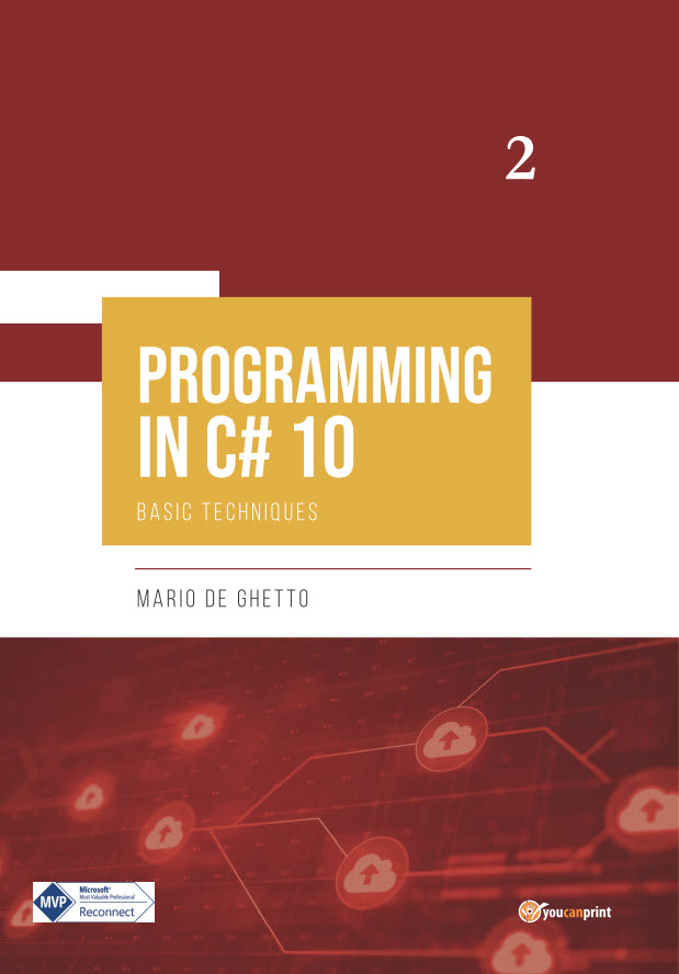 Copertina di Programming in C# 10 di Mario De Ghetto